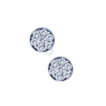 Earrings 14ct White Gold with