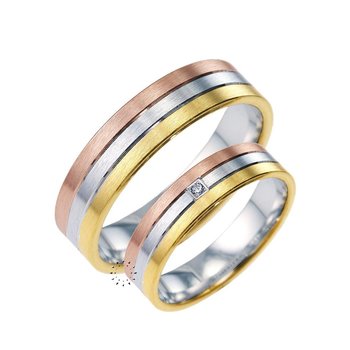 Wedding rings from 14ct Gold and Whitegold