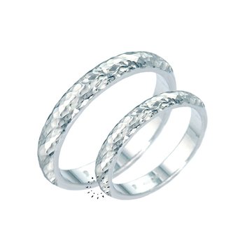 Wedding rings 14ct whitegold