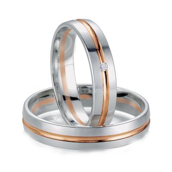 Wedding rings 8ct Pink Gold