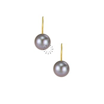 Earrings 14ct gold with Pearl