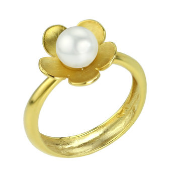 Ring 14ct Gold with Pearl