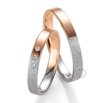 Wedding rings in 8ct Pink