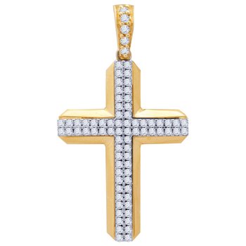 Cross 14K Gold with Zircon by
