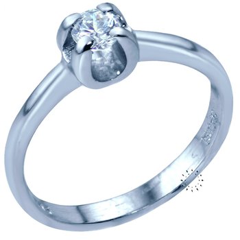 Ring 14ct White gold with
