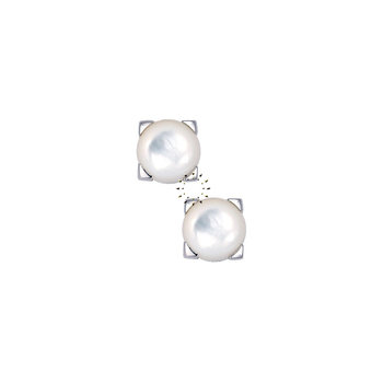 Earrings 14ct Whitegold  with