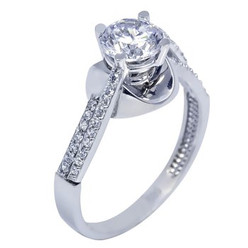 Ring 14ct WhiteGold with