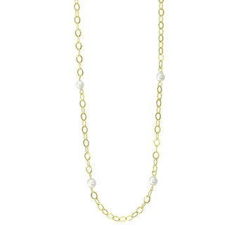Necklace 14ct Gold with Pearls