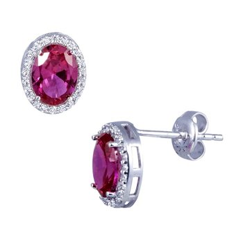 Earrings 14ct Whitegold with