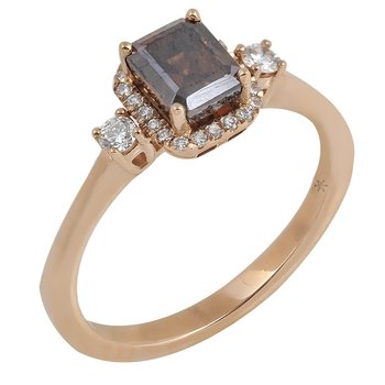 Solitaire ring 18ct Rosegold