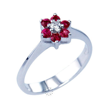 Ring 18ct with Rubies and
