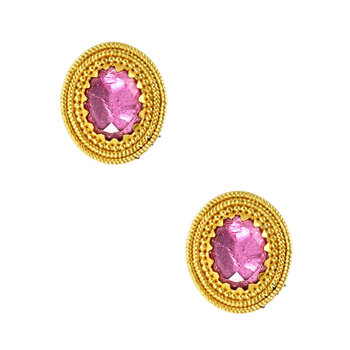 Gold earrings 18ct with