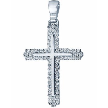 Cross  14ct Whitegold with