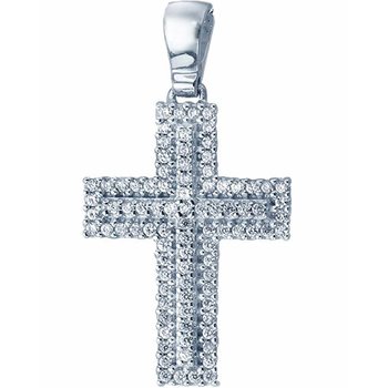 Cross  14ct Whitegold with
