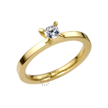 Solitaire ring 18ct Gold with