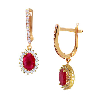 Earrings 18ct Gold with