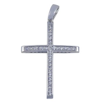 Cross 18 K White Gold with