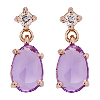 Earrings 18k rose gold with