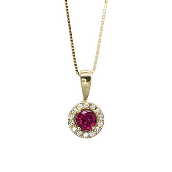 Necklace 14K Gold with Zircon