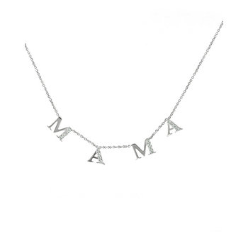 Necklace mama 9K White Gold