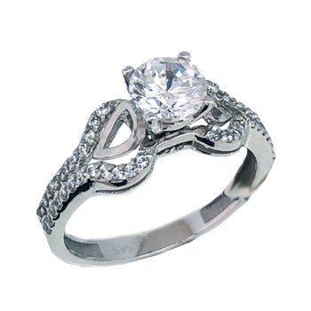 Ring 14ct Whitegold with