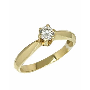 Ring 14K Gold with zircon
