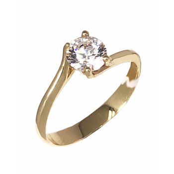Ring 14K Gold with zircon