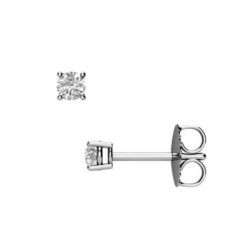 Earrings 18ct Whitegold with Diamonds by Breuning