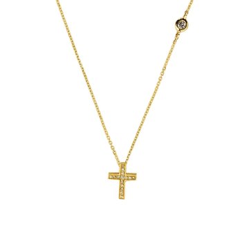 Necklace with cross SAVVIDIS