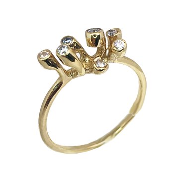 Δαχτυλίδι SAVVIDIS από χρυσό 14Κ με ζιργκόν (No 52.5)