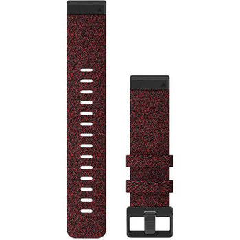 GARMIN QuickFit 22 mm Heathered Red Nylon Replacement Strap