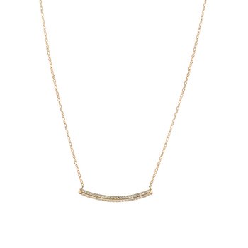 Necklace 14K Rose Gold with Zircon SAVVIDIS