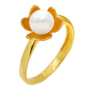 Ring 9ct Gold with Pearl