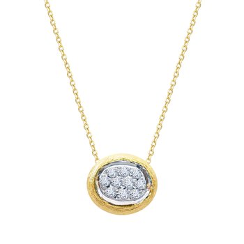 Necklace Βeehive 14ct Gold with zircon SOLEDOR