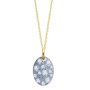 Necklace Stellar 14ct Gold and white gold with zircon SOLEDOR