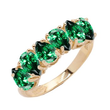 Ring 14ct Gold with zircon