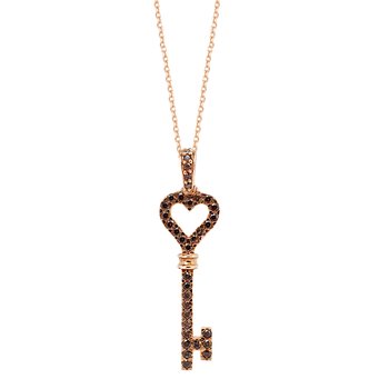 Necklace The Love Collection 18ct Whitegold with Diamonds FaCaDoro