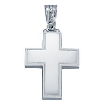Cross 18ct White gold by Triantos