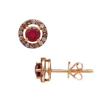 Earrings 18K Rose Gold with