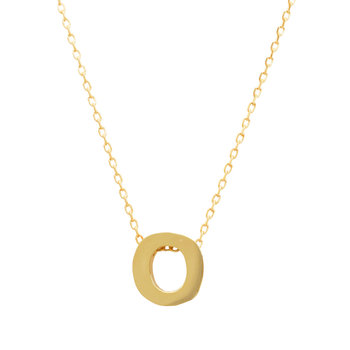 Necklace monogram Ο Le Petit  9ct gold SAVVIDIS