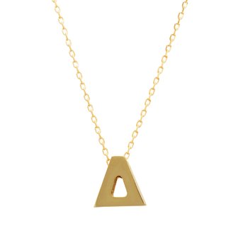 Necklace monogram Δ Le Petit  9ct gold SAVVIDIS