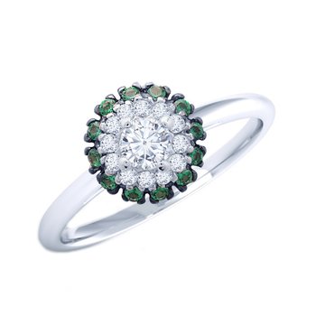 Ring 14ct white gold with