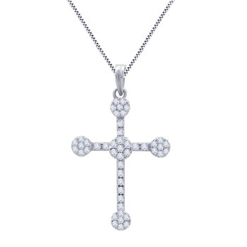 Cross 14ct white gold with