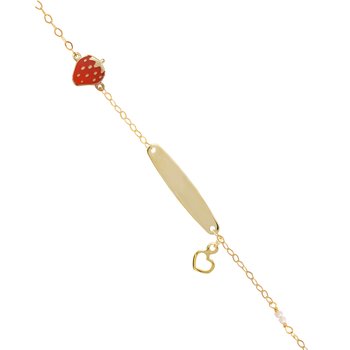 Bracelet with strawberry and