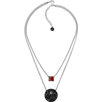 KARL LAGERFELD Bold Color Block Double Layer Necklace