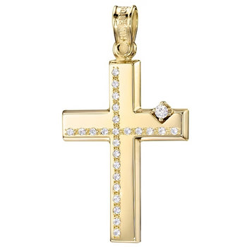 Cross 14Ct Gold TRIANTOS with