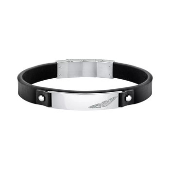 SECTOR Stainless Steel Bracelet with Enamel and Leather