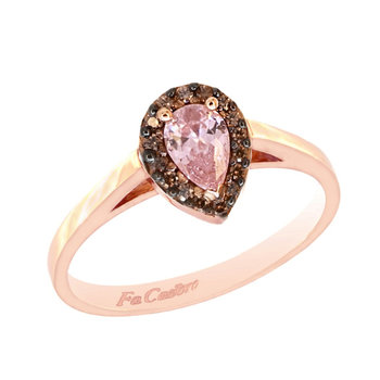Δαχτυλίδι ροζ χρυσό FaCaDoro