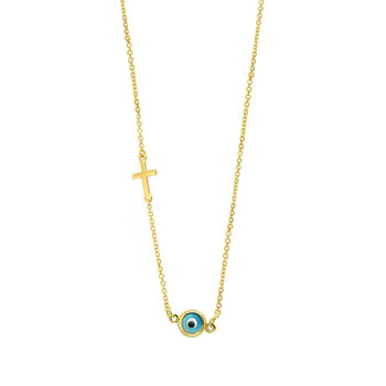 Necklace 9ct Gold Eye with