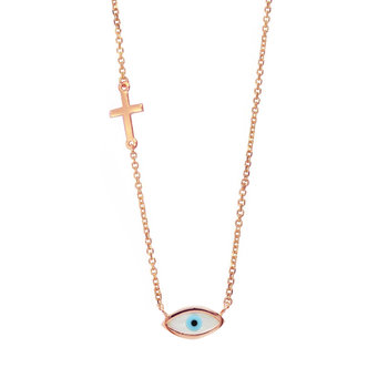 Necklace 14ct Rose Gold Eye